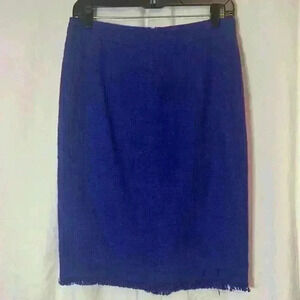 J. Crew Blue Pencil Skirt